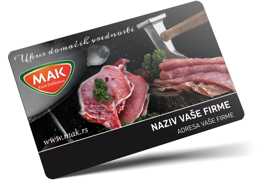 MAK HoReCa loyalty card